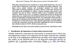 Conservation on Private Land: A Review of Global Strategies with a Proposed Classification System