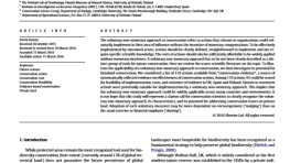 Voluntary non-monetary approaches for implementing conservation