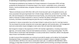 Coalition for Private Investment in Conservation Investment Blueprints