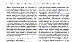 A review of critical perspectives on private land conservation in academic literature