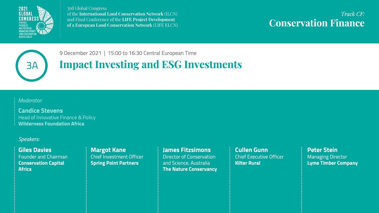 Conservation Finance - International Land Conservation Network