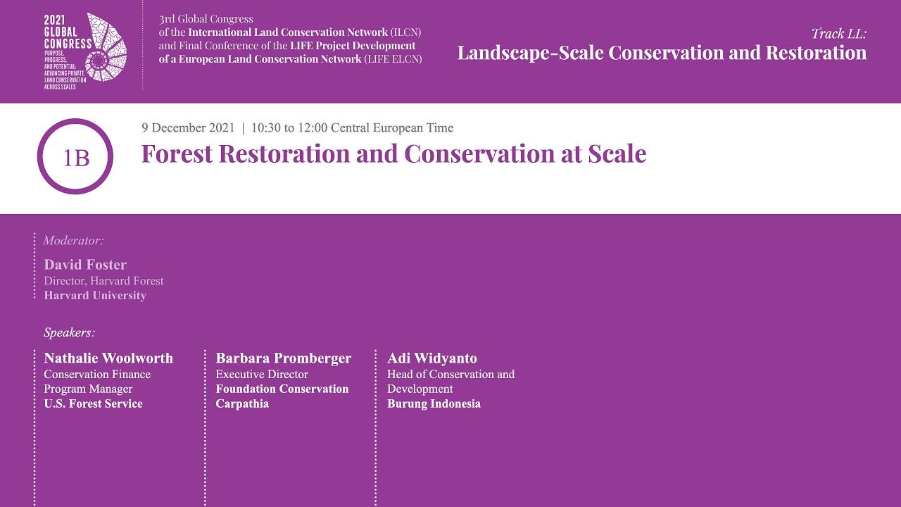 Large Landscape Conservation International Land Conservation Network