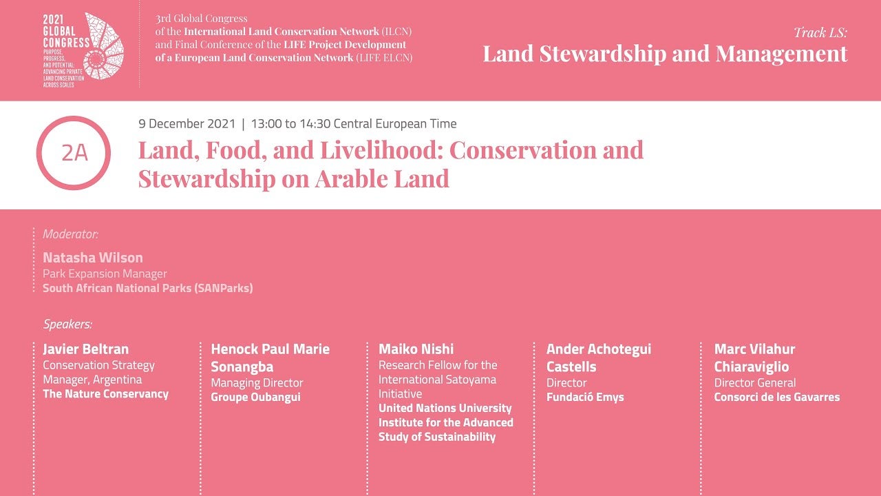 Stewardship and Land Management International Land Conservation Network